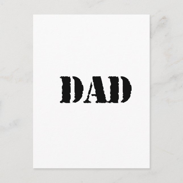 Carte Postale DAD fête des pères simple cadeau (Devant)