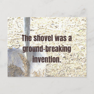 Carte Postale DAD JOKE Shovel était une invention révolutionnair