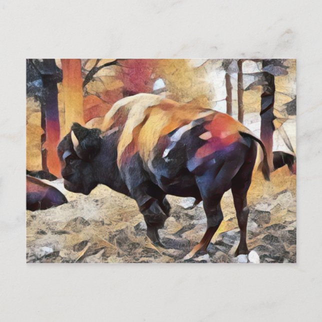Carte Postale Dadaism Bison (Devant)