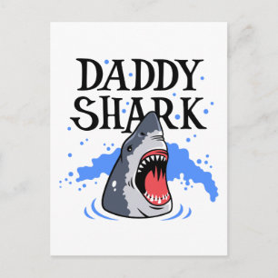 Carte Postale Daddy Shark - Grand Blanc
