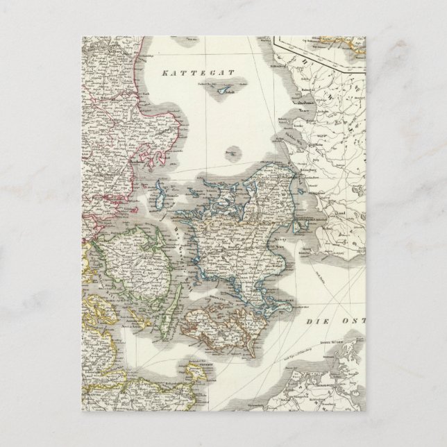 Carte Postale Daenemark, île - Danemark, Islande (Devant)