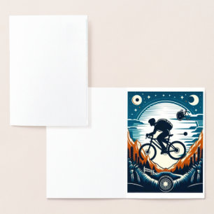 Carte postale d'affiche de bicyclette