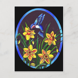 CARTE POSTALE DAFFODILS