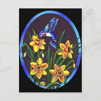 CARTE POSTALE DAFFODILS