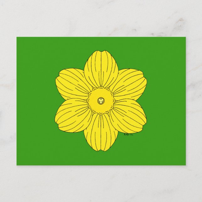 Carte Postale Daffodique héraldique (Devant)
