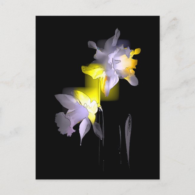 Carte Postale Daffodiques cubes (Devant)