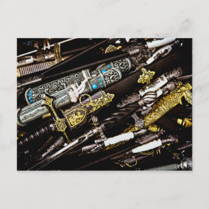 Carte Postale Dagers, Dirks et Sabres