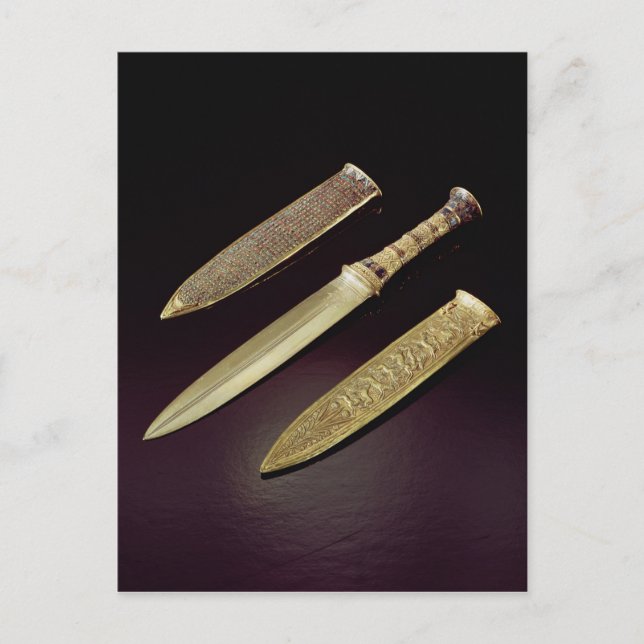 Carte Postale Dagger or et gaine (Devant)