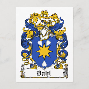 Carte Postale Dahl Family Crest