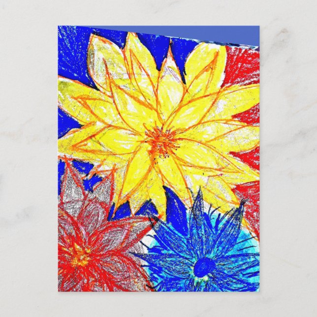 Carte Postale Dahlia  (Devant)