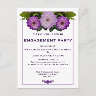 Carte Postale Dahlia Purple Florple Mariage