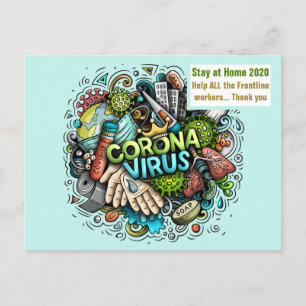 Carte postale d'aide