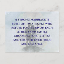 Daily Journey Marriage Quote Postcard