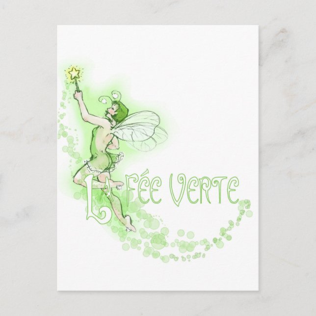 Carte Postale Dainty Absinthe La Fee Verte I (Devant)