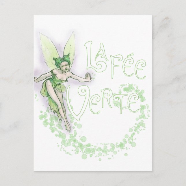 Carte Postale Dainty Absinthe La Fee Verte III (Devant)