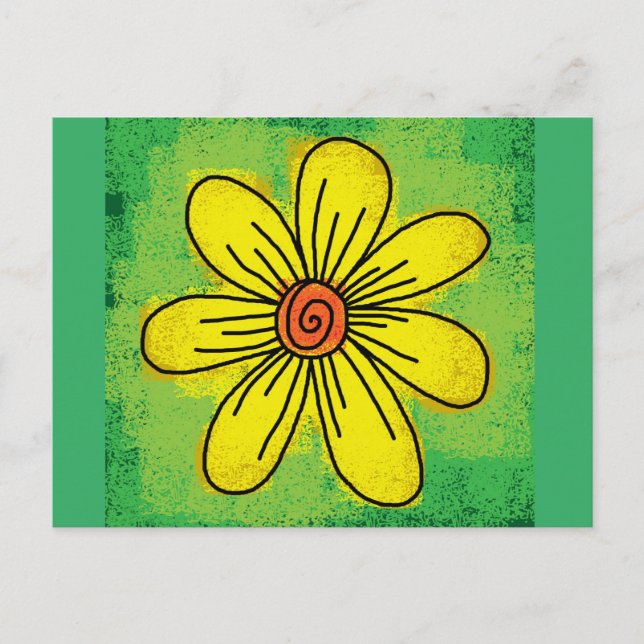 CARTE POSTALE DAISY ART POSTCARD (Devant)
