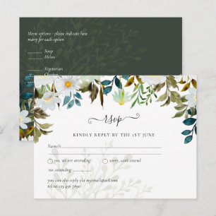 Carte Postale Daisy Fleur sauvage Mariage de verdure