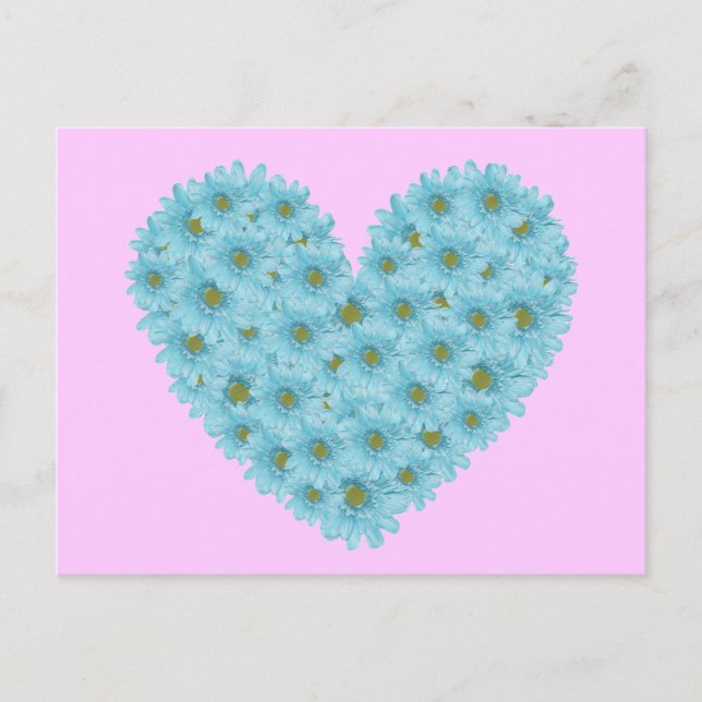 Carte Postale Daisy Heart (Devant)