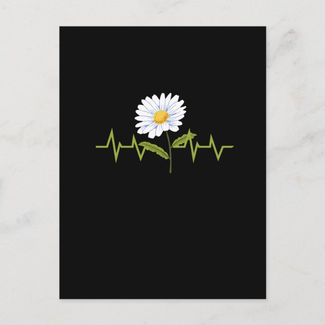 Carte Postale Daisy Heartbeat (Devant)