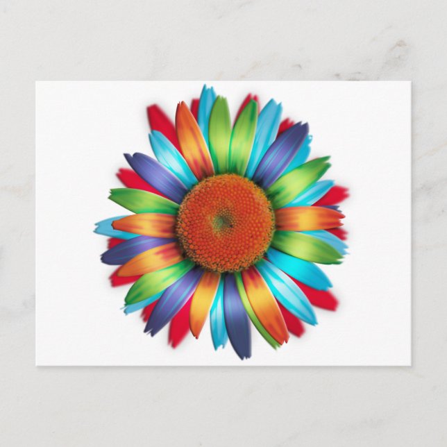 Carte Postale Daisy multicolore (Devant)