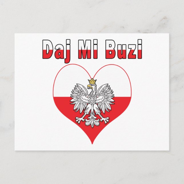 Carte Postale Daj Mi Buzi Eagle Heart (Devant)