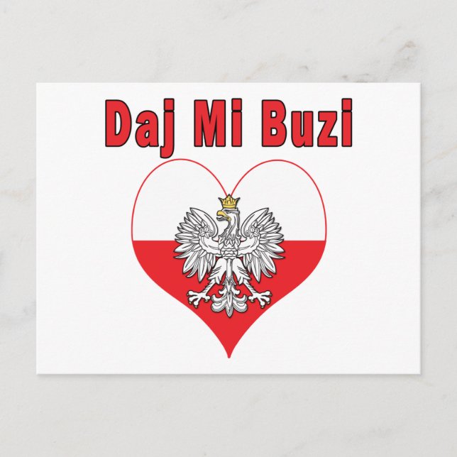 Carte Postale Daj Mi Buzi Eagle Heart (Devant)