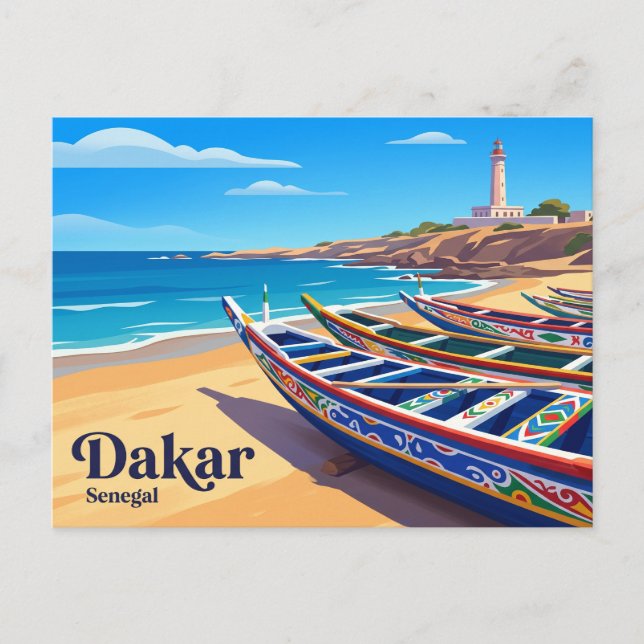 Carte Postale Dakar Sénégal (Devant)