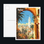 Carte Postale Dakar Sénégal Illustration de l'art Vintage Voyage<br><div class="desc">Dakar Sénégal Illustration de l'art Vintage Voyage</div>