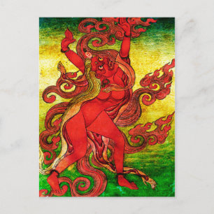 Carte Postale Dakini rouge