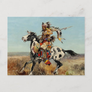 Carte Postale « Dakota Chief » Western Art de Charles M Russell