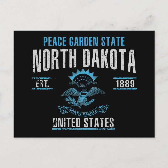 Carte Postale Dakota du Nord (Devant)