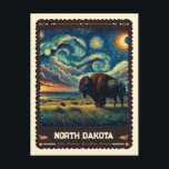 Carte Postale Dakota du Nord | Vincent Van Gogh inspiré<br><div class="desc">Embarquez pour un voyage visuel à travers l'État de Peace Garden avec le Dakota du Nord | Vincent van Gogh Inspiré Carte Postale." Cette carte postale allie habilement la sérénité des prairies du Dakota du Nord, des collines ondoyantes et de vastes cieux au style expressif et émotionnel de l'impressionnisme de...</div>