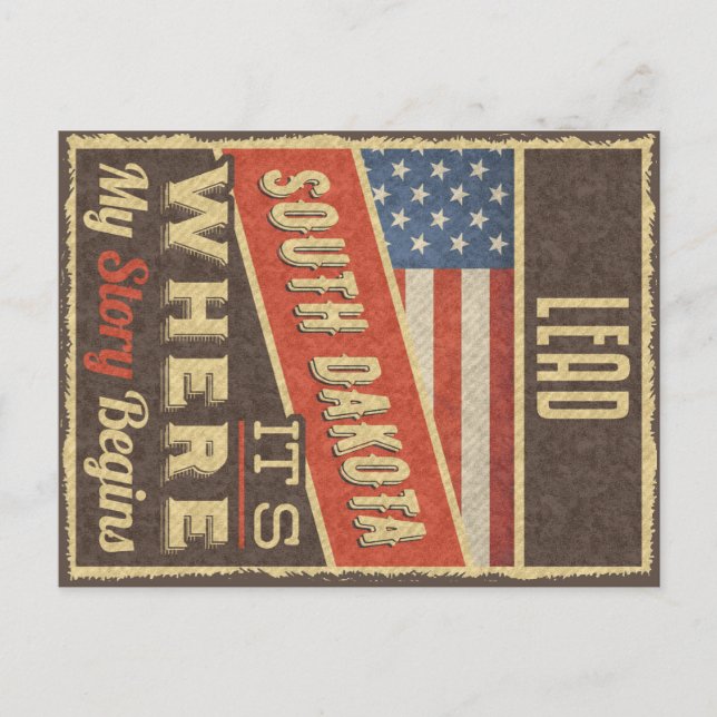 Carte Postale Dakota du Sud (Devant)