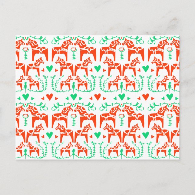 Carte Postale Dala Horse (Devant)