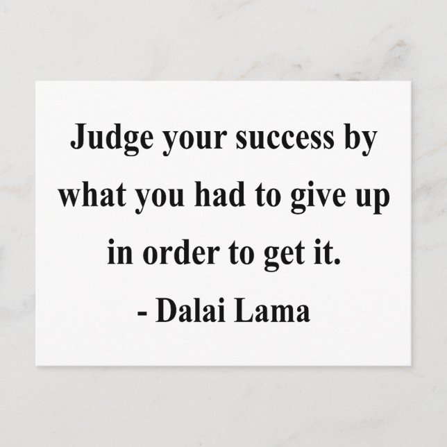 Carte Postale dalai lama citation 7a (Devant)
