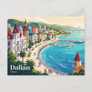 Carte Postale Dalian, Chine