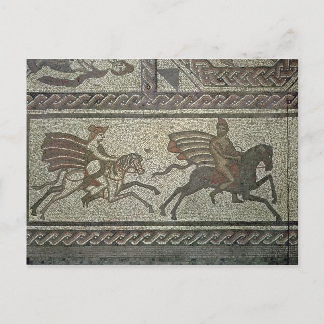 Carte Postale Dallage en mosaïque de la villa romaine à Low (Devant)