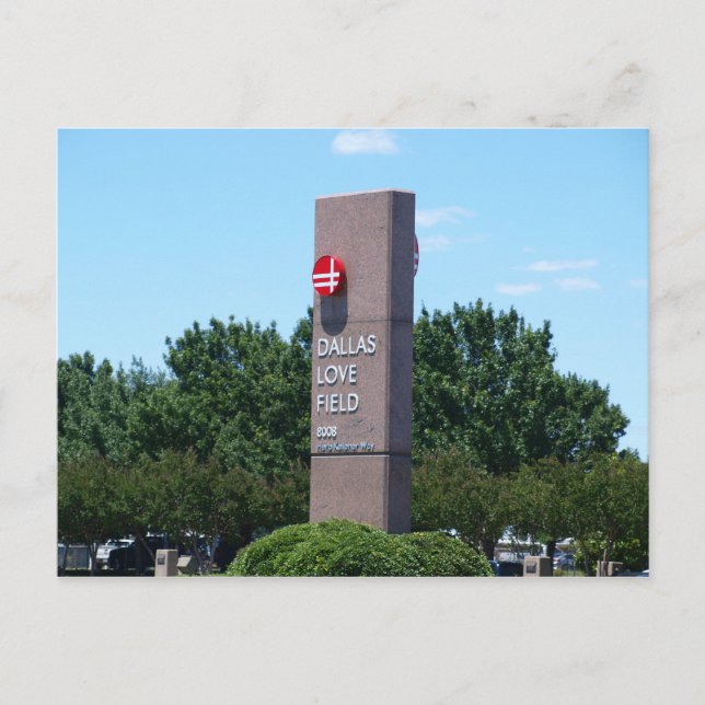 Carte Postale Dallas Love Field (Devant)