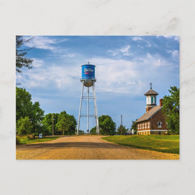 Carte Postale Dallas, SD Water Tower et musée (Devant)