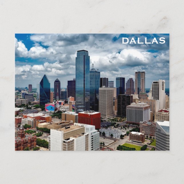 Carte Postale Dallas Texas City Skyline Photo Voyage (Devant)
