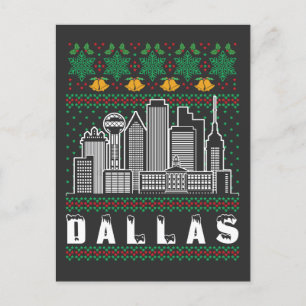 Carte Postale Dallas Texas Laid Christmas