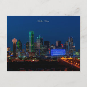 Carte Postale Dallas, Texas, photo de paysage urbain,