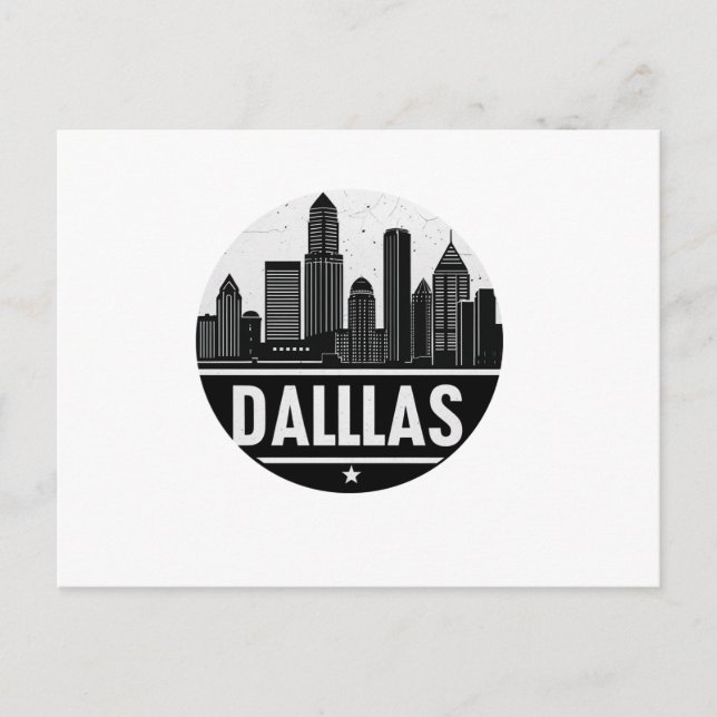 Carte postale Dallas Texas Skyline (Devant)