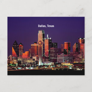 Carte Postale Dallas, Texas Skyline