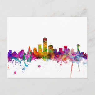 Carte Postale Dallas Texas Skyline