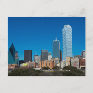 Carte Postale Dallas Texas skyline au coucher du soleil