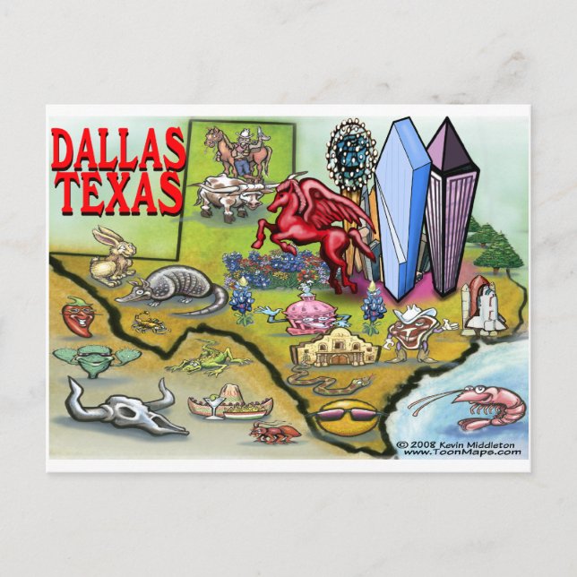 Carte Postale Dallas TX (Devant)