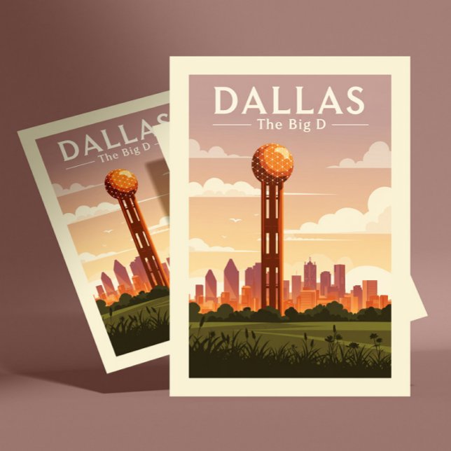 Carte Postale Dallas vintage (Créateur téléchargé)