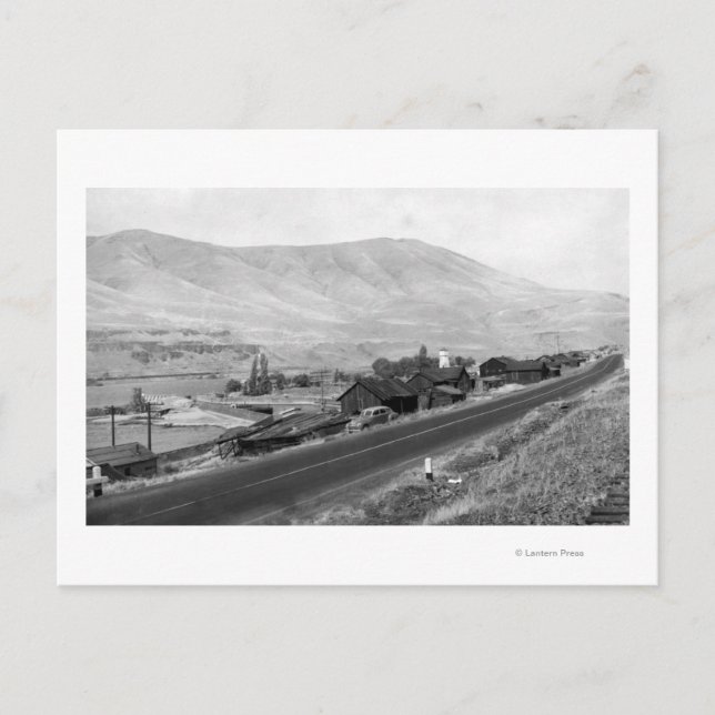 Carte Postale Dalles, Oregon Indian Village View Photographie (Devant)