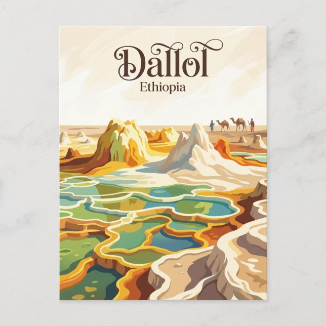 Carte Postale Dallol Éthiopie (Devant)